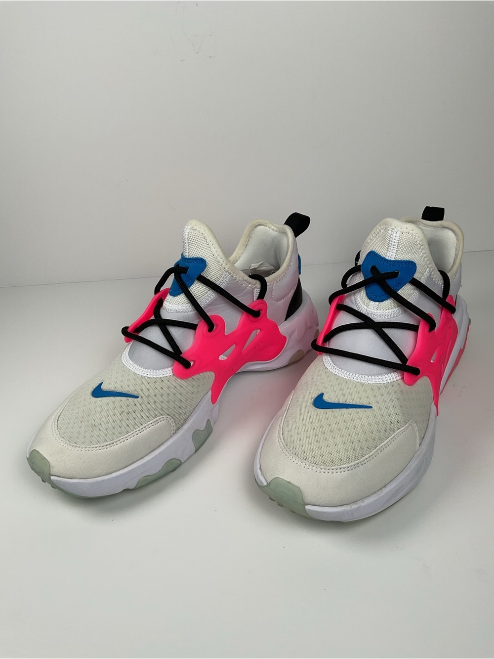 Nike React Presto GS White Pink Blue Sneakers Size 7Y Women's 8.5 Running